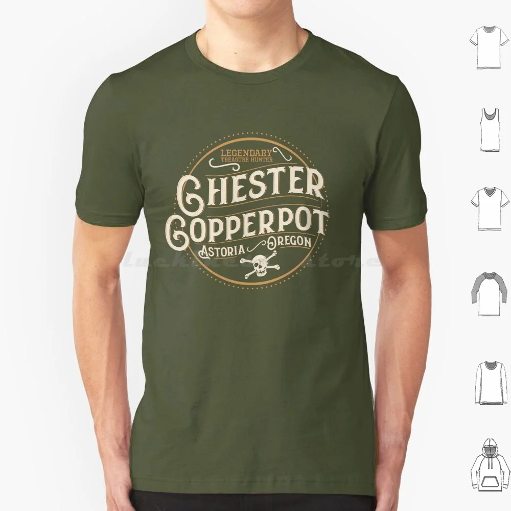 Chester Copperpot-Legendary Treasure Hunter T Shirt Big Size 100% Cotton One Eyed Willie 80s Retro Hey You Guys