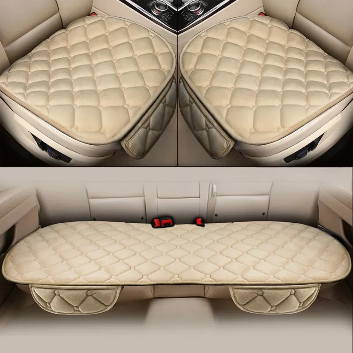 Car Seat Covers Warm Seat Cushion Protector Plush Seat Cover Uses For Sedan Hatchback SUV Autumn Winter