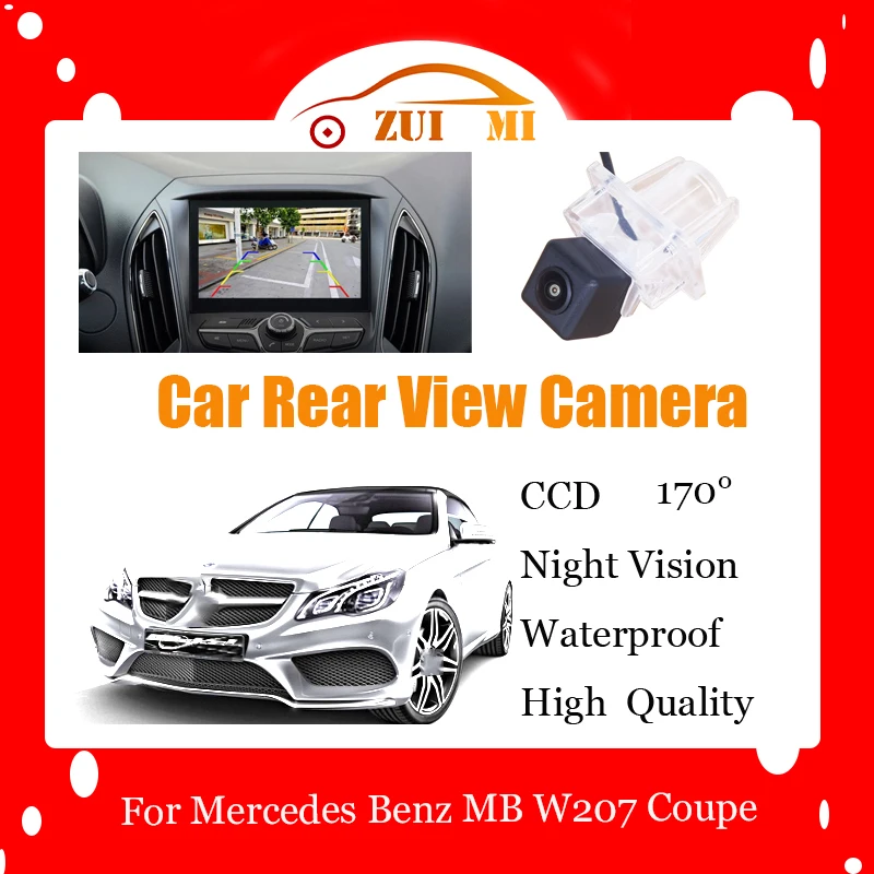 Car Reverse Rear View Camera For Mercedes Benz MB W207 Coupe 2010~2015 Waterproof CCD Full HD Night Vision Backup Parking Camera