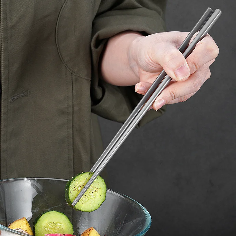 5 Pairs /Set,19.5/23/23.5cm,Pure Titanium Chopsticks,Antibacterial And Mold-proof,Lightweight,Suitable For Home/Party/Outdoor