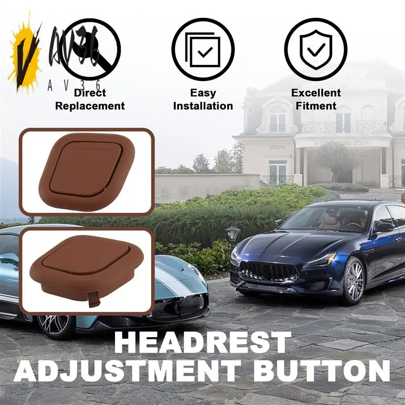 

AV36-For Maserati President Geberit SUV Car Headrest Adjustment Button Decorative Frame 673000494 673003071