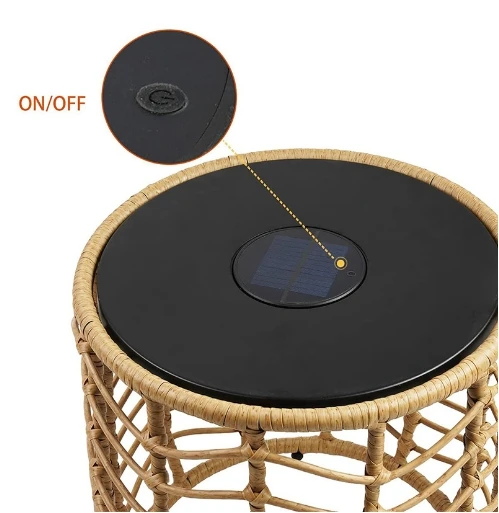 Solar Garden Light Decoration Waterproof Light Emitting Diode Garden Table Lamp Villa/Tea House/Courtyard