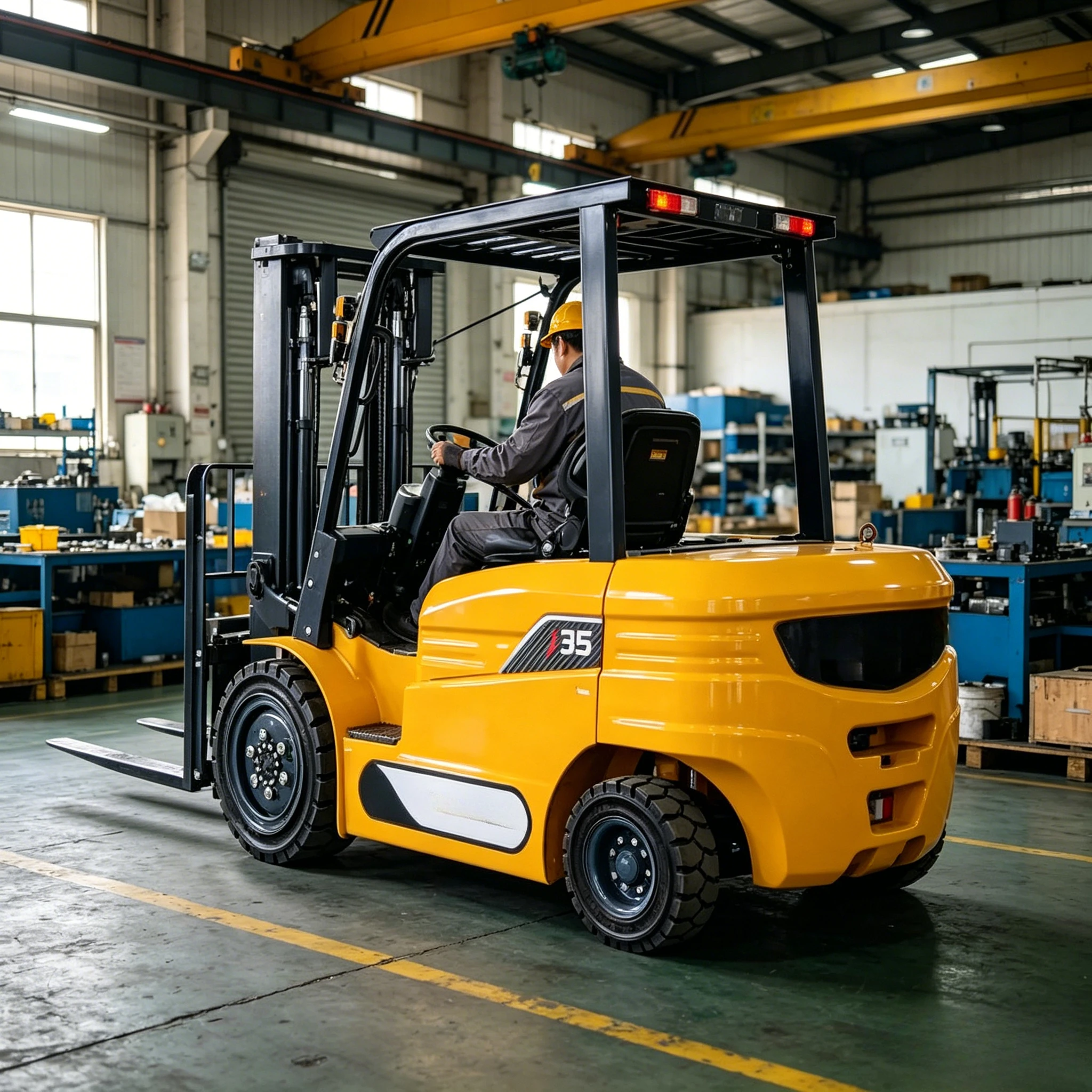Forklift Full Electric Truck with Lithium-Ion Battery and High Performance 48V Forklift Battery Small Space Forklift Customized