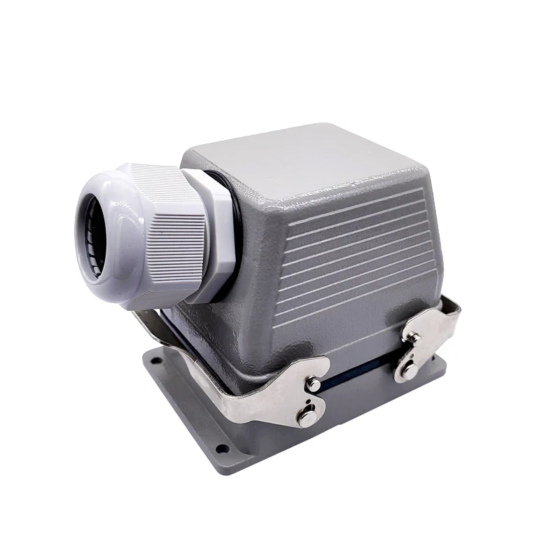 Heavy Duty Connectors 32pin 16A Industrial Rectangular Connector Plug Screw Connection F/M HDC-HE-032-1/2