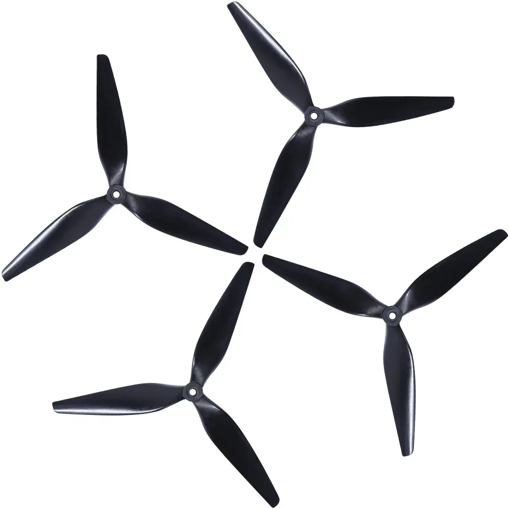 2Pairs(2CW+2CCW) HQPROP 9X5X3 9050 3-Blade Black-Carbon Nylon Propeller