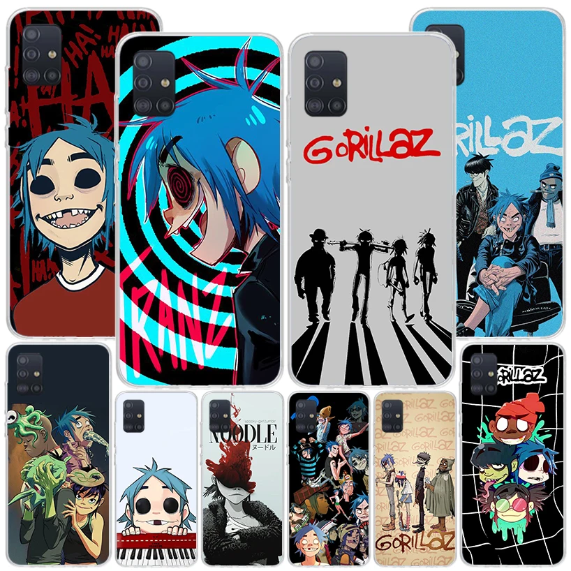 Gorillaz Anime Phone Case For Samsung Galaxy A51 A41 A31 A21S A11 A01 A71 A50S A40 A30 A20S A10S A6 A7 A8 A9 Print Cover