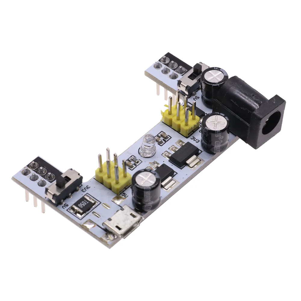 MB102 DC 7-12V MINI Micro USB Interface 2 Way Breadboard Power Supply Module MB-102 2 Channel Board For Arduino Diy Kit