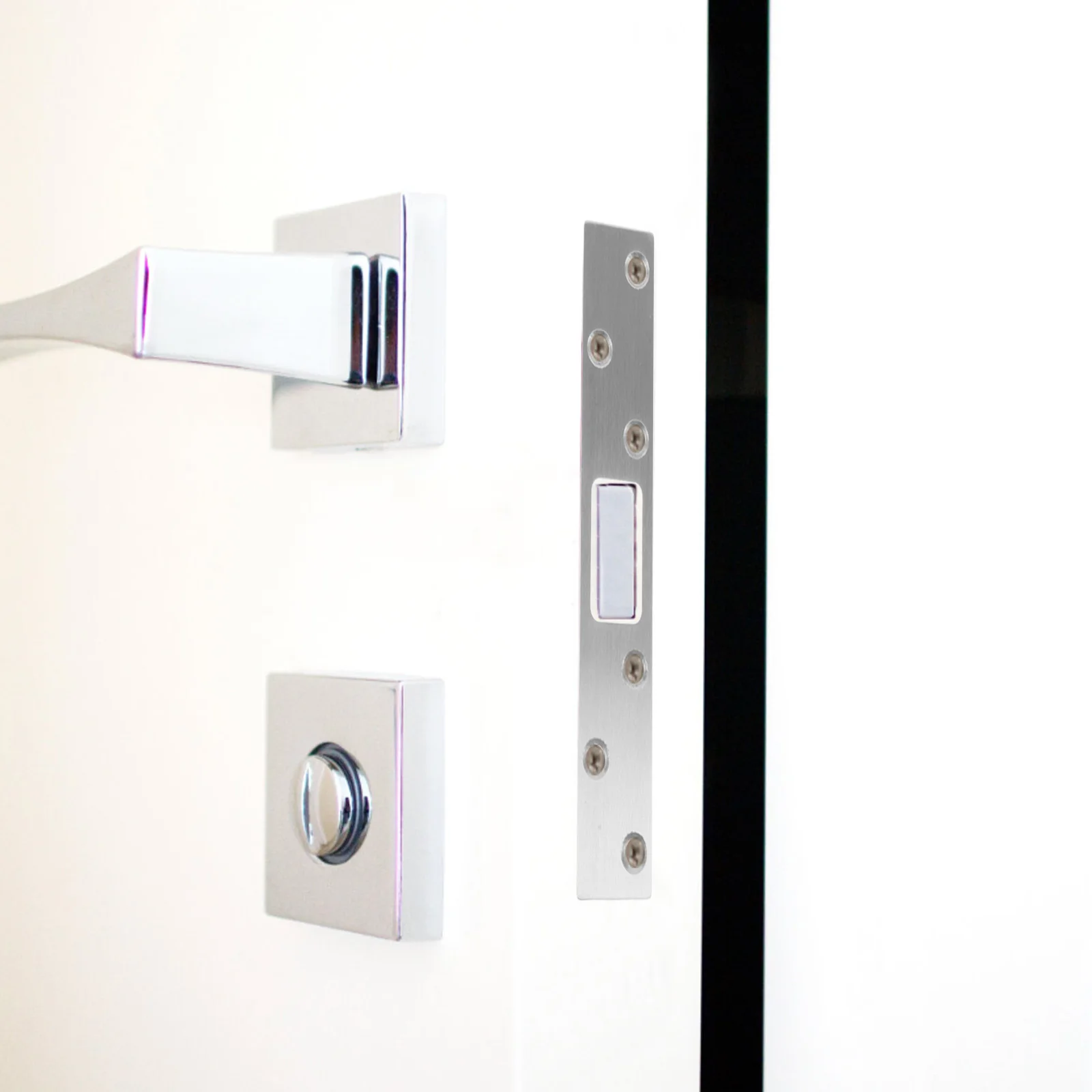 

Door Strike Plate Stainless Steel Security Latch Reinforcement for Exterior Door Deadbolt with 6 Screws Heavy Duty Residential