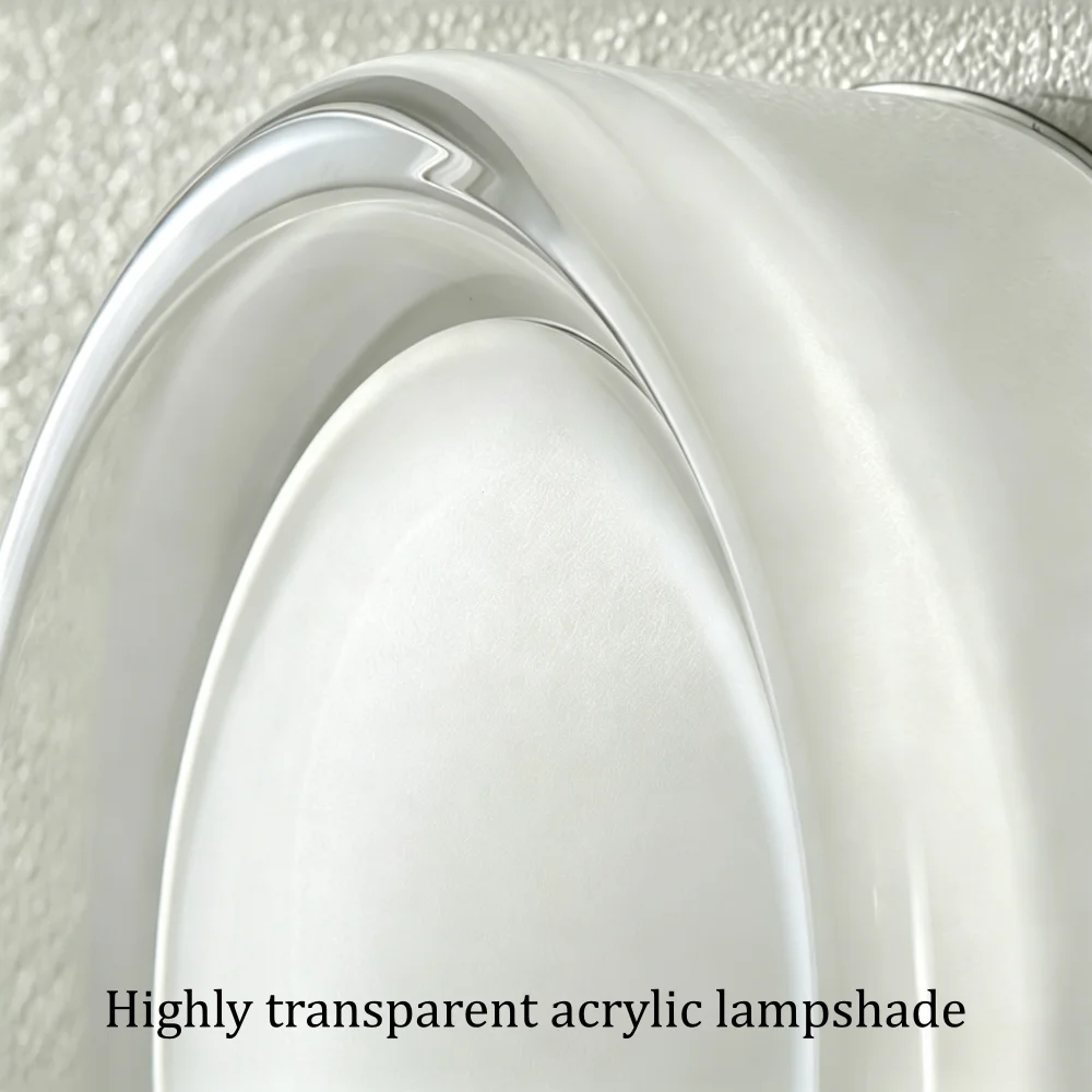 Modern Round Wall Light Acrylic LED Jelly Decor Wall Lamp Corridor Stair Living Bedroom Bedside Home Indoor Background Lighting