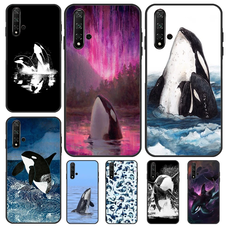 Killer Whale Orca Case For Huawei Nova Y90 Y70 Y61 Y60 9 10 SE Nova 5T 11i 8i 7i 3i P20 P40 P30 Lite P60 Pro