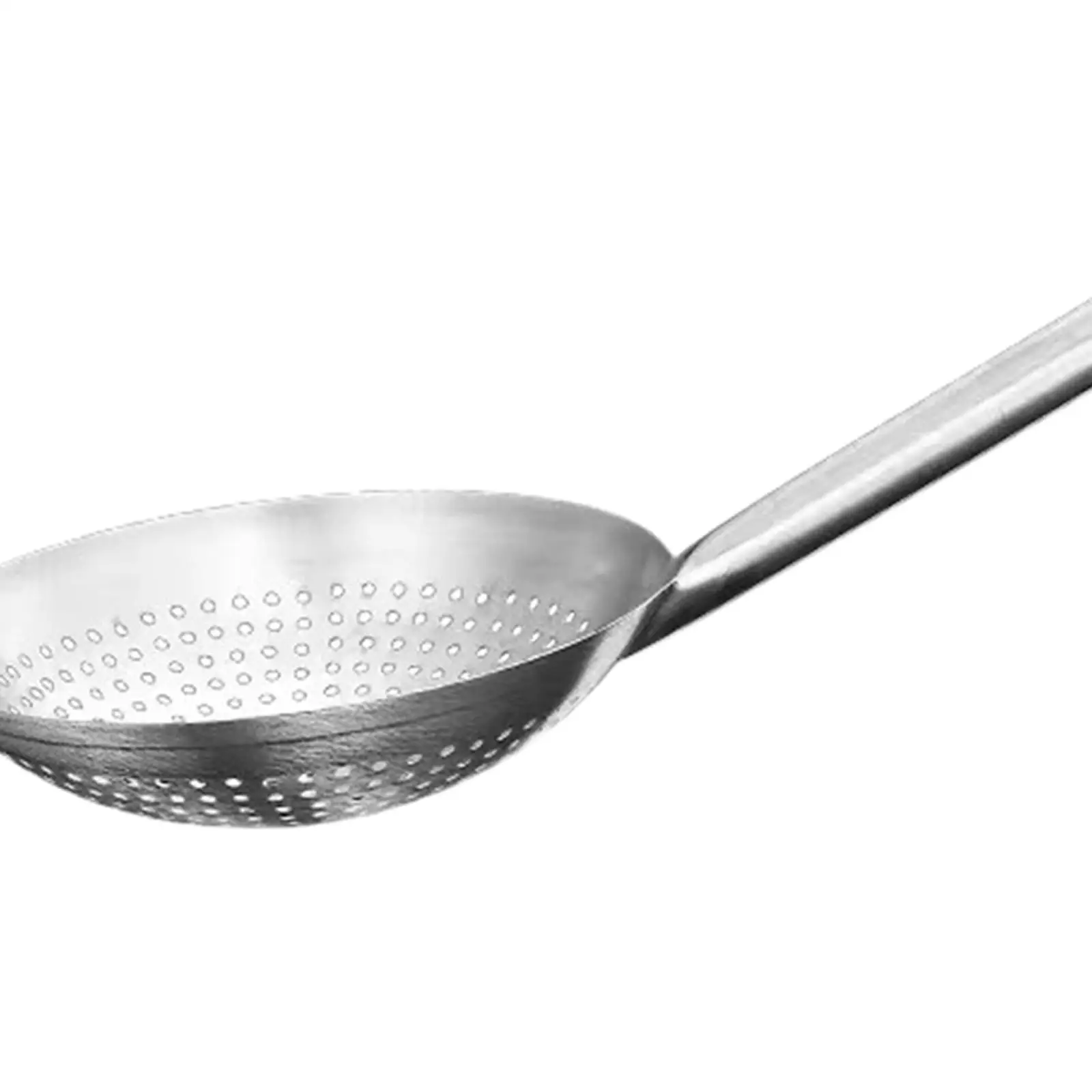 Skimmer Spoon with Handle for Draining and Straining in Kitchen