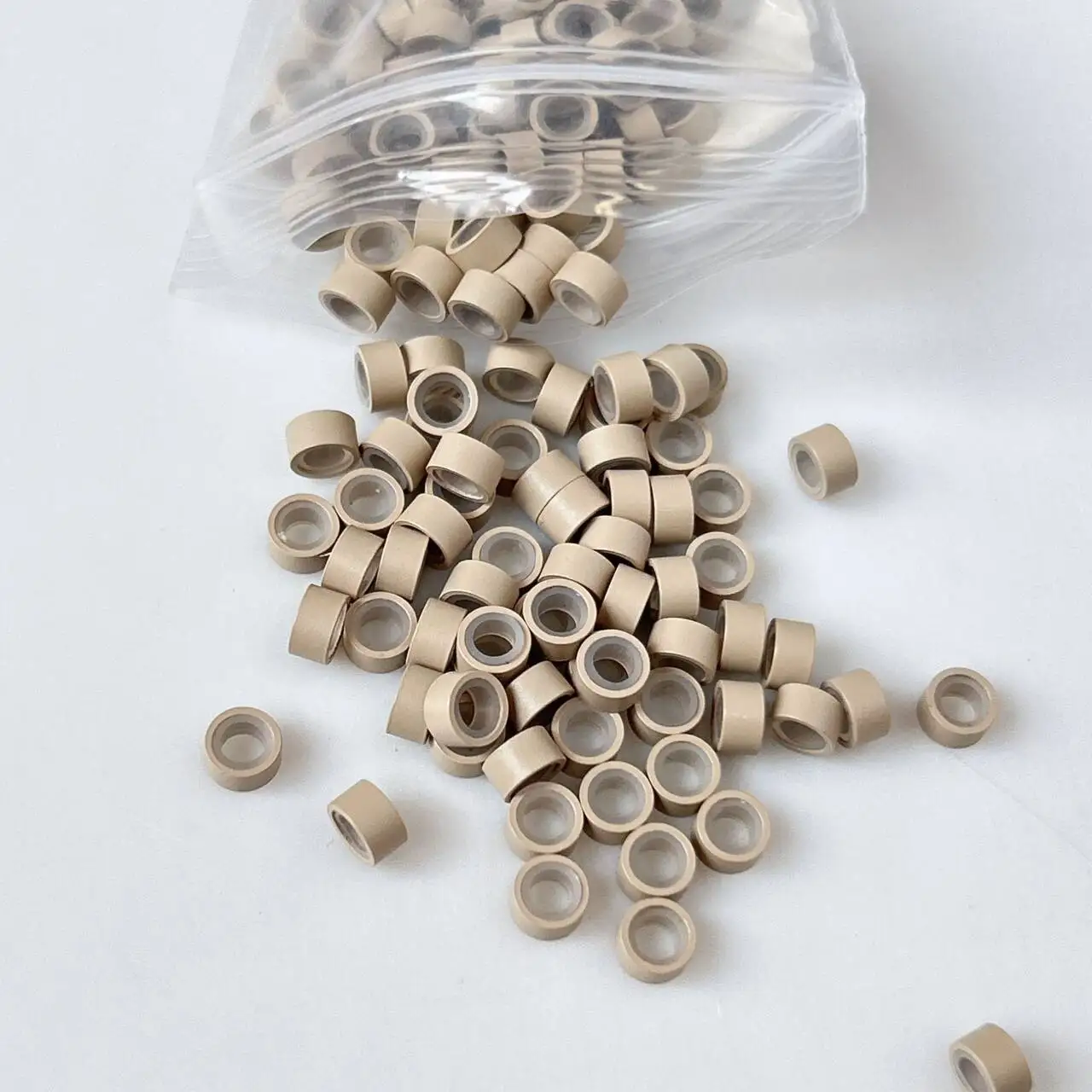 100 قطعة 503030 سيليكون الشعر الخرز 8 ألوان حلقة نانو الشعر التمديد مايكرو الخرز صالون مصفف الشعر Dreadlock أدوات الشعر التمديد #4