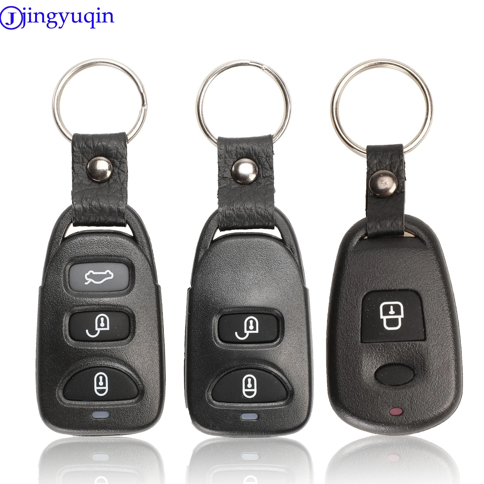 Jingyuqin dla Hyundai Elantra Sonata Santa dla Kia Carens wymiana 2 + 1 2 3 + 1 przyciski zdalny klucz Shell Case Fob 2 + 1 przycisk