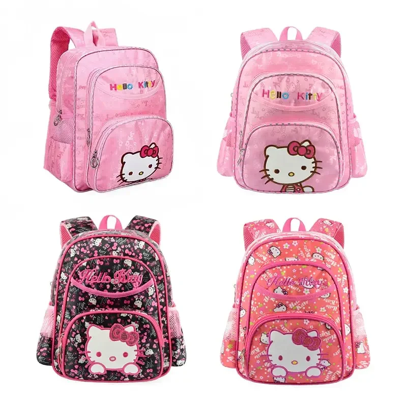 

Sanrioed Anime Hello Kitty Large Capacity Backpack Cute Student Schoolbags Cartoon Children Shoulder Bag Gift for Friend