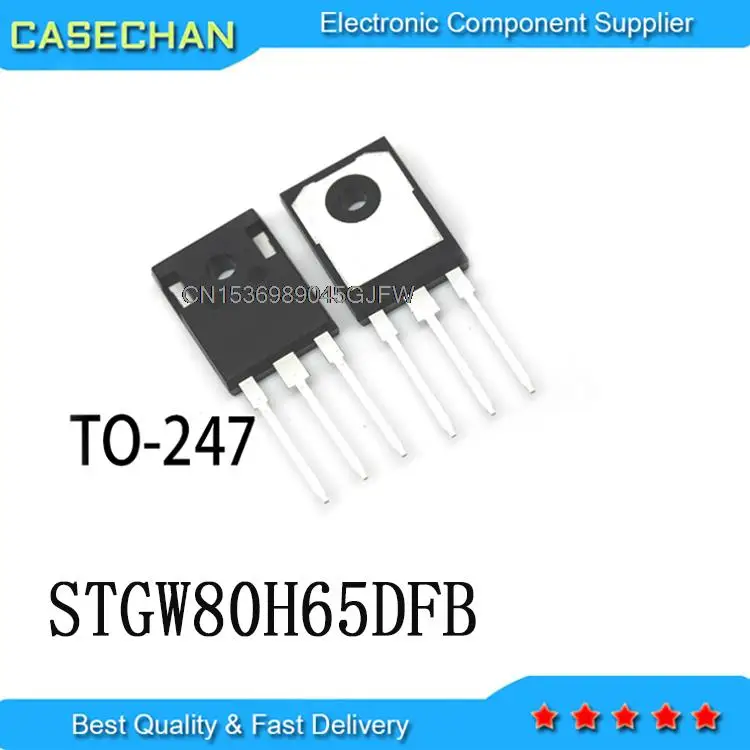 10PCS New and Original GW80H65DFB TO-247 80A 650V STGW80H65DFB 