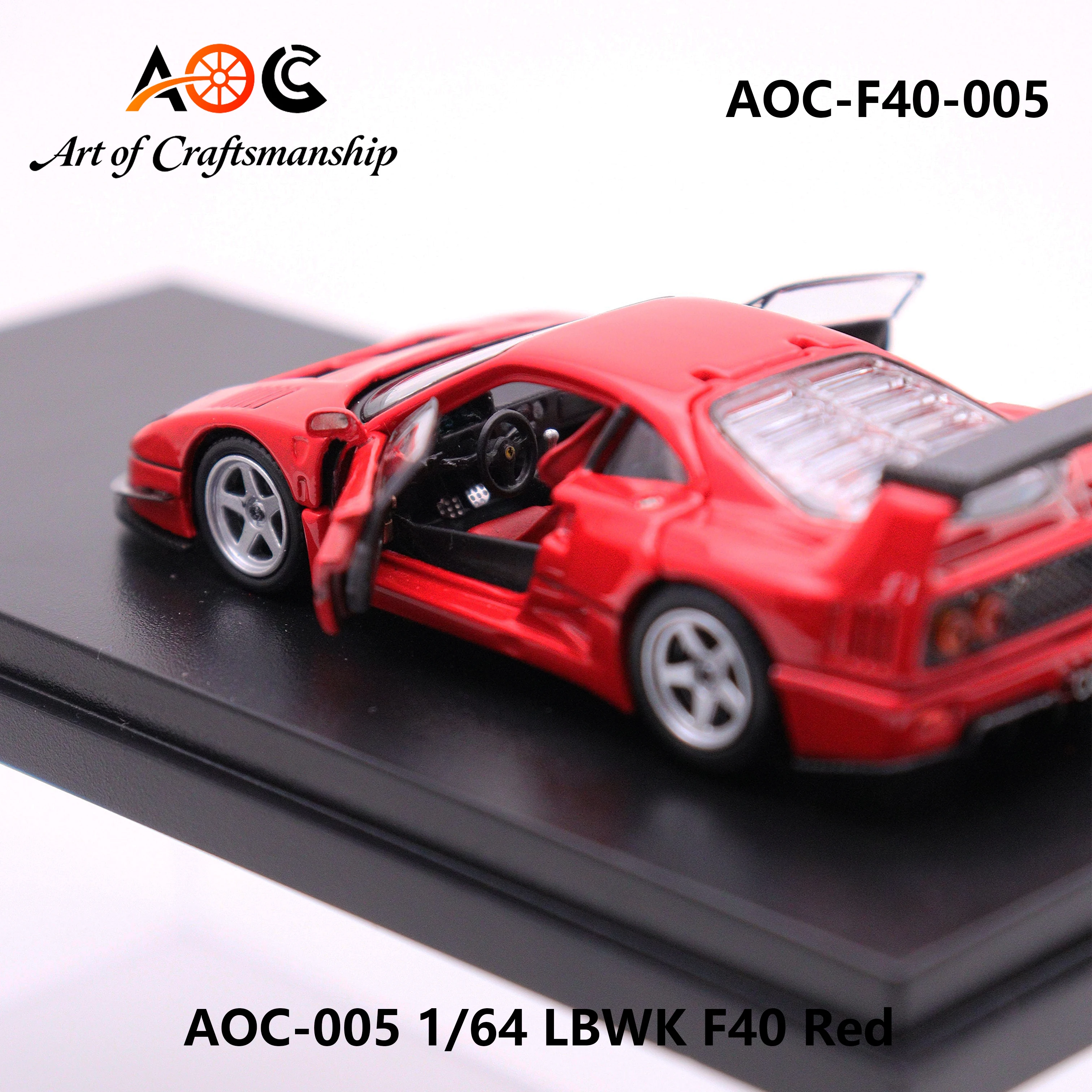 precommande-aoc-1-64-lbwk-f40-voiture-miniature-en-metal-rouge