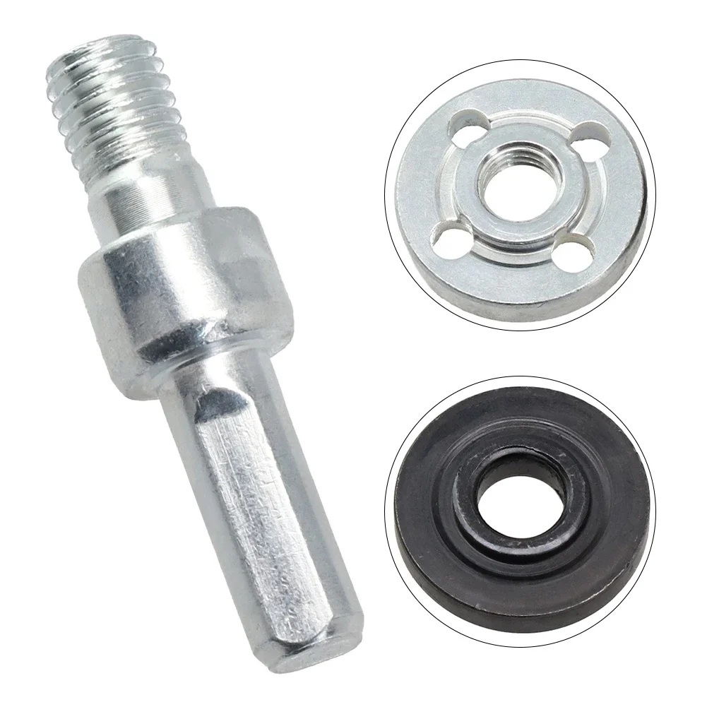 삼각형 핸들 도구 부품 어댑터 액세서리, 앵글 연마기 커넥팅로드 어댑터, 실버 블랙, 10mm