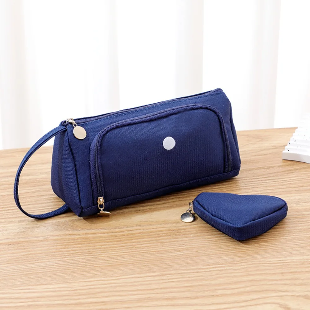 Love Large Capacity Pencil Case Multi Layer Detachable Stationary Pen Storage Bag Portable Cute Korean Pen Pencil Bag Students