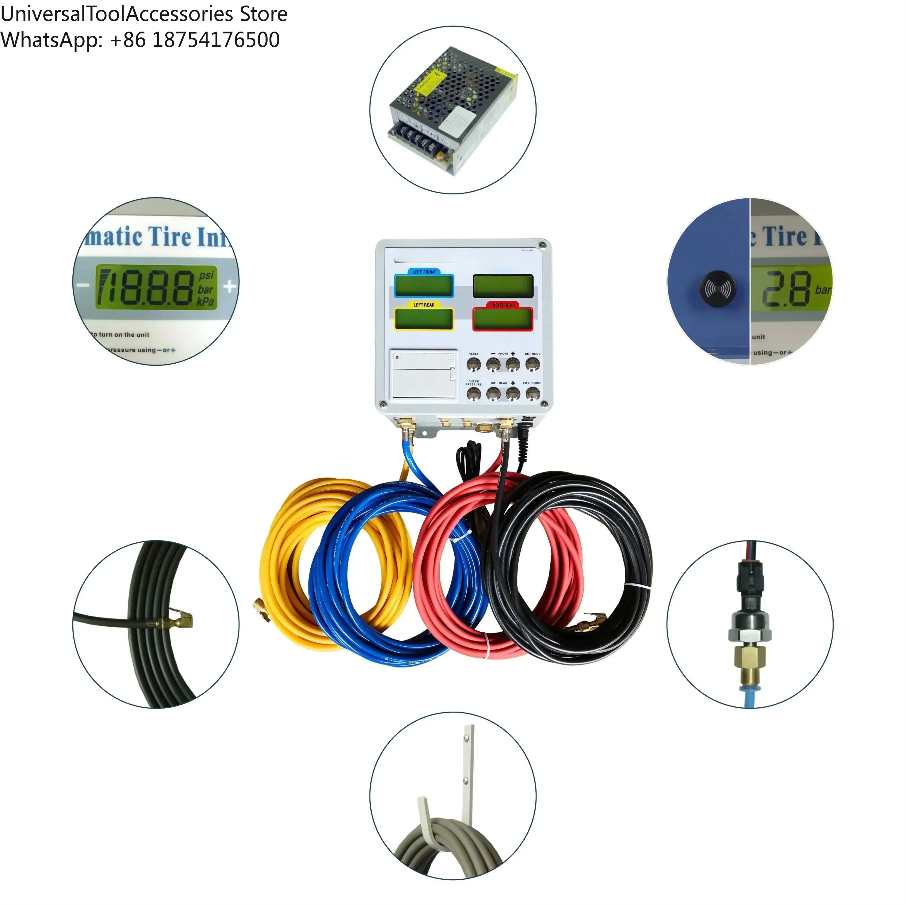 Handheld Digital Tire Inflator Car Tyre Pressure Gauge Vehicle Equipment Auto Llantas Pumps Zhuhai Tires Pressure Gauges