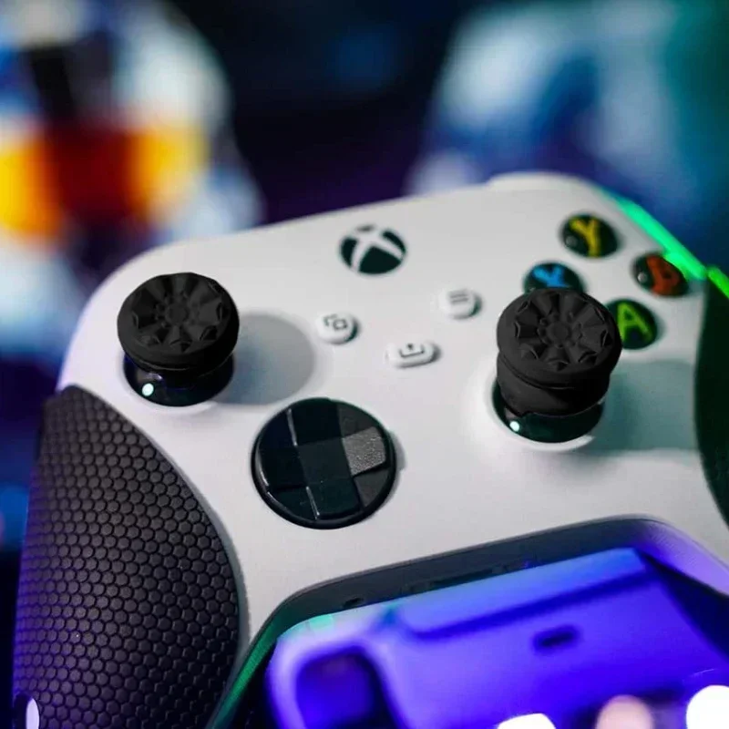 جديد 2 قطعة Freek غالاكسي الأداء الإبهام قبضة قبعات سيليكون التناظرية عصا قبعات غطاء ل Xbox سلسلة X/S تحكم غطاء سيليكون