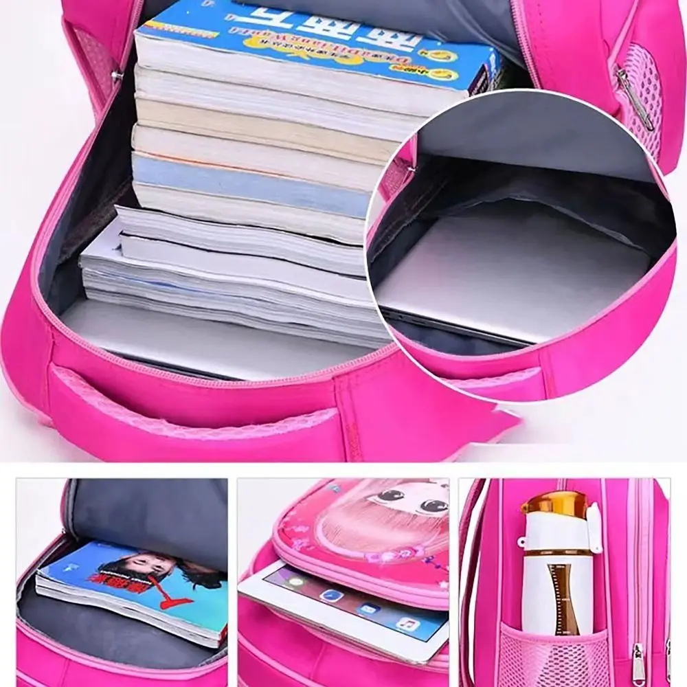 Cute Large Capacity Schoolbag Waterproof Multifunctional Backpack Breathable Back Pad Cartoon Travel Bag Student for Girls