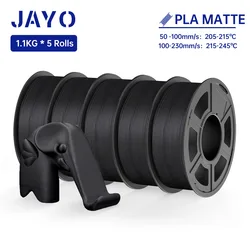 Jayo pla mattes filament 1,75mm 3d drucker filament pla serie 1,1 kg/rolle 5 rollen/set petg 3d druck material für fdm