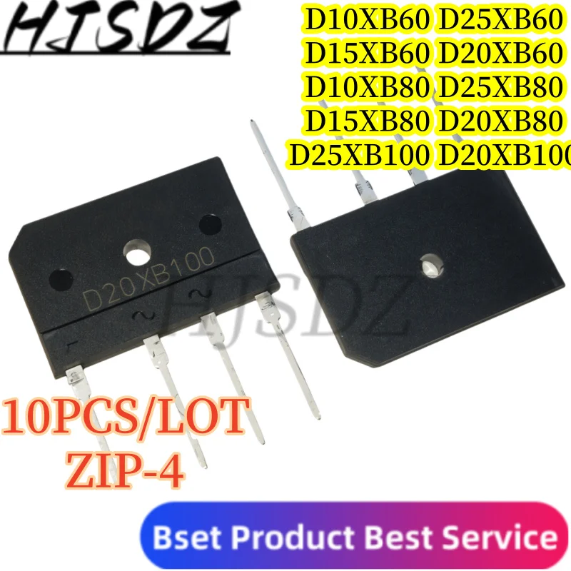 【10PCS/LOT】 D10XB60 D10XB80 D15XB60 D15XB80 D20XB60 D20XB80 D20XB100 D25XB60 D25XB80 D25XB100 Rectifier Bridge