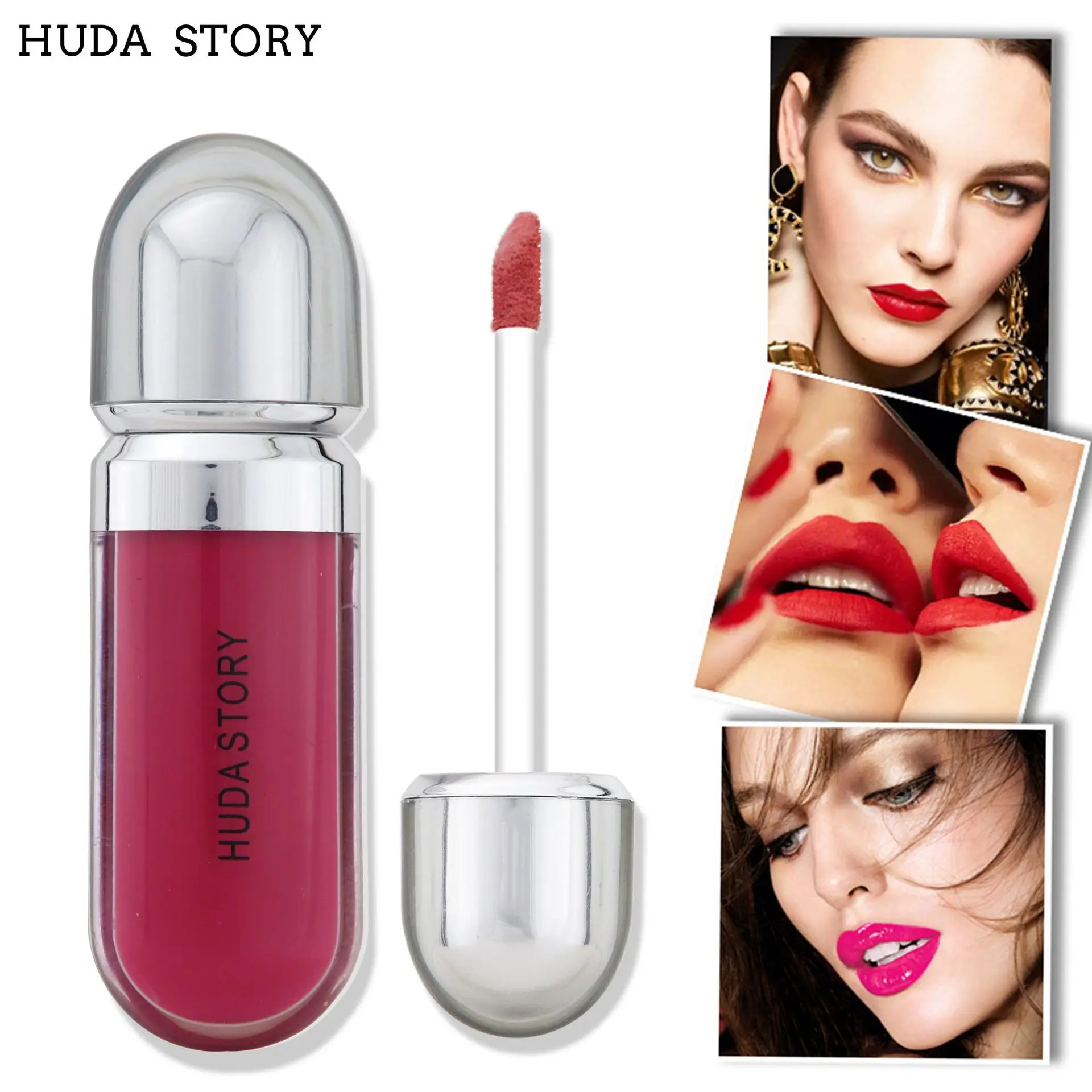 Little angel lip clay stick solid lip gloss velvet matte lipstick appears white in autumn and winter, not easy to stick to the c