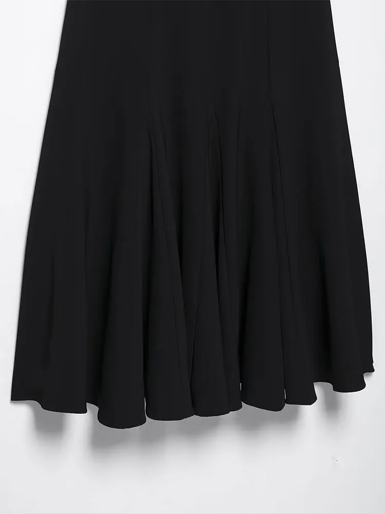 봄 우아하고 세련된 여성 드레스 솔리드 캐미 슬리브리스 스트레이트 롱 베스티도스 신상 패션 2025 여름 드레스