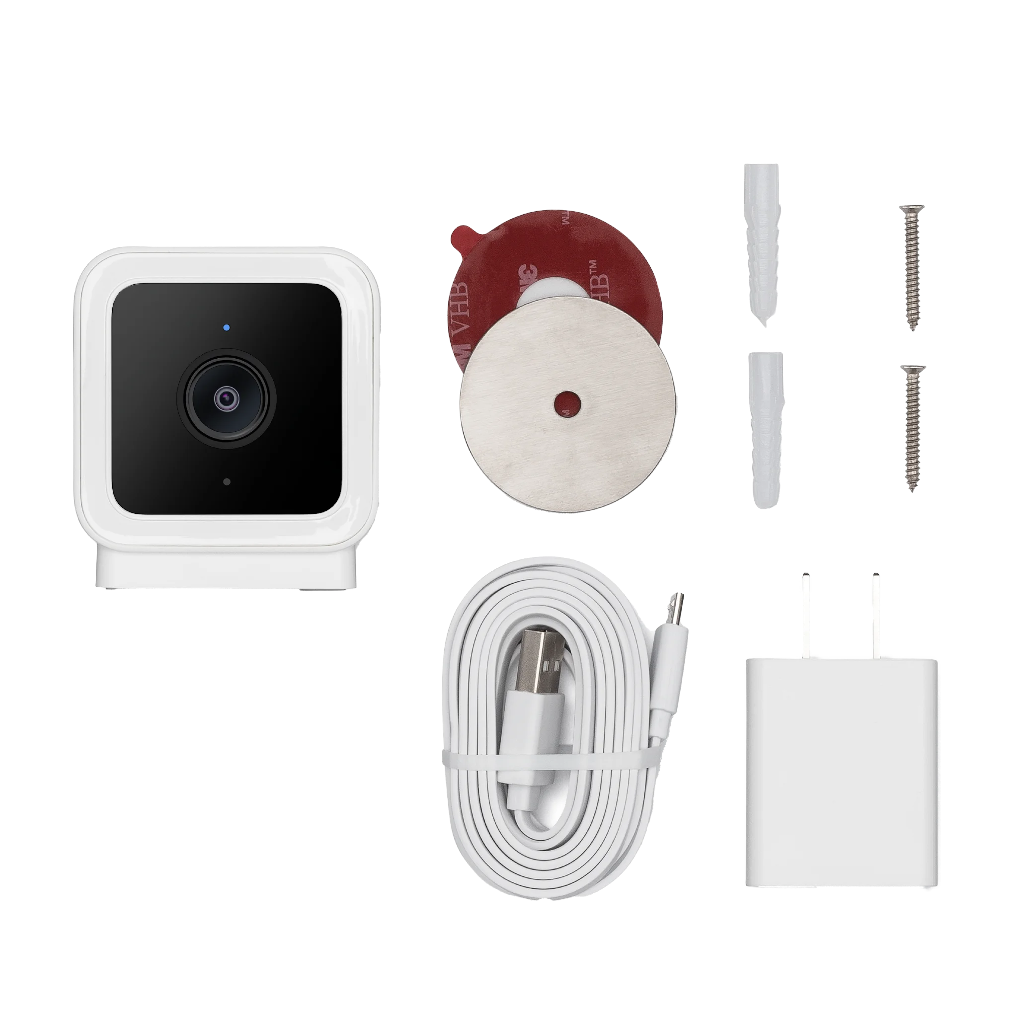 Wyze Cam v3 con visione notturna a colori, videocamera wireless per interni/esterni HD 1080p, funziona con Alexa, Google Assistant