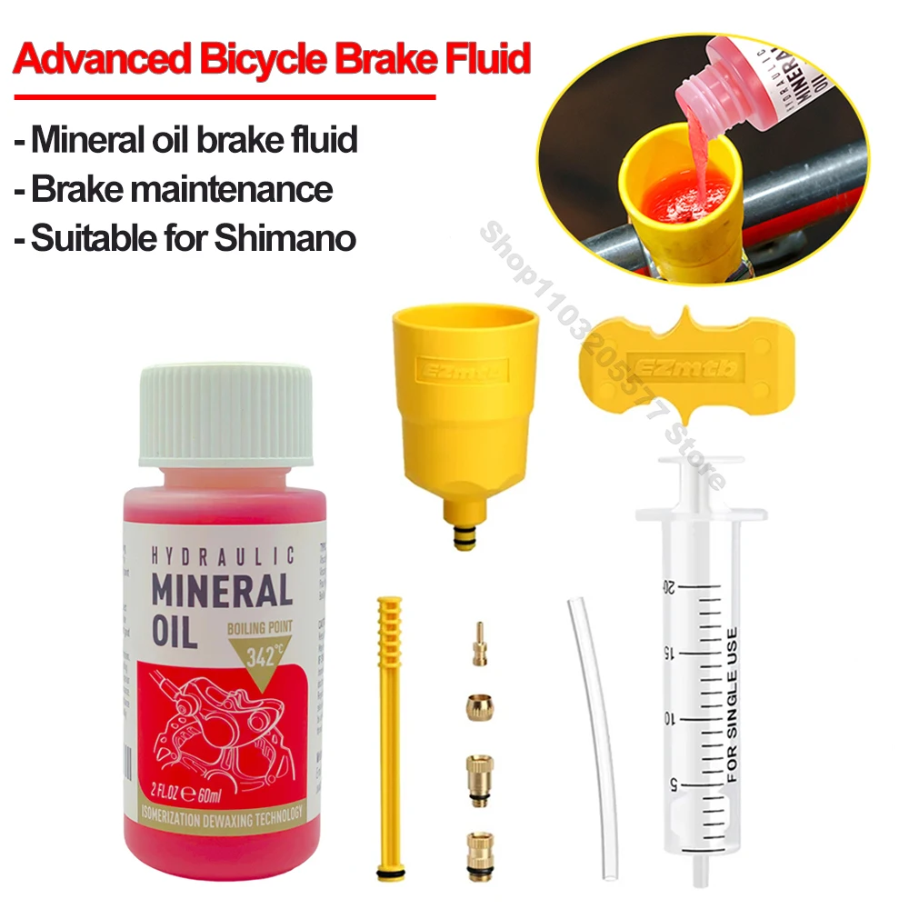 60ML Bicycle Brake Oil Bleed Kit Tools MTB Brake Fluid Change Hydraulic Kits for SHIMANO TEKTRO Avid Series Bike Tools