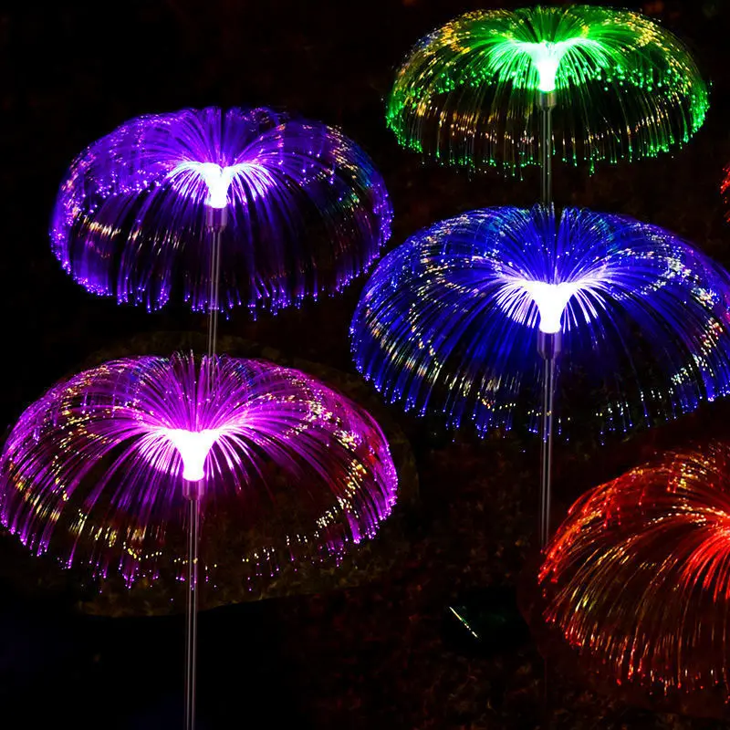 

LED Solar Jellyfish Garden Lights Outdoor Waterproof Christmas Ornaments Yard Balcony Lawn Decoration Solar Powered Flowers Lamp