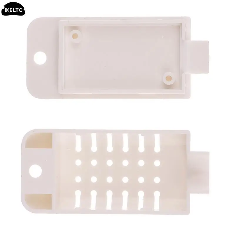 1Pc White 6x27mm Mini Plastic Temperature Humidity Sensor Enclosure Housing Plastic Instrument Enclosures