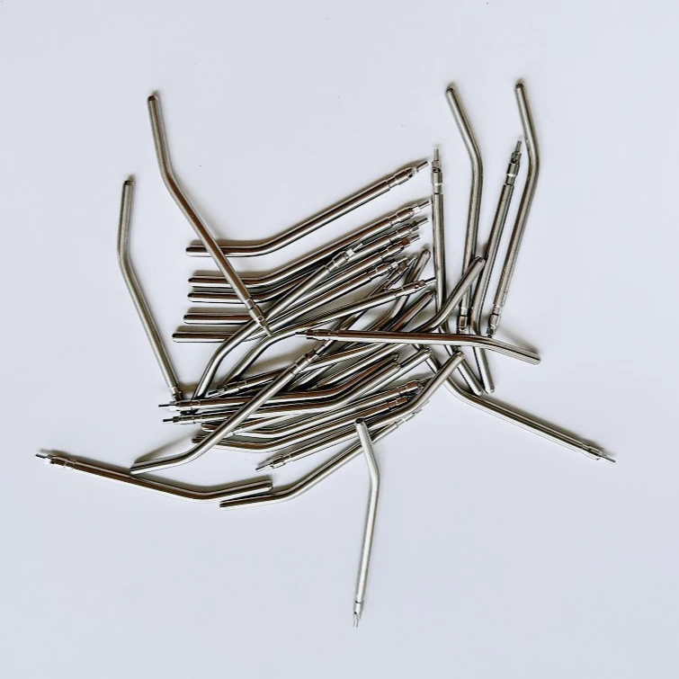 Professional Stainless Steel Lab Air Triple Syringe 3 Way Lab Air Water Spray Syringe Nozzles Tips for Teeths Whitenings