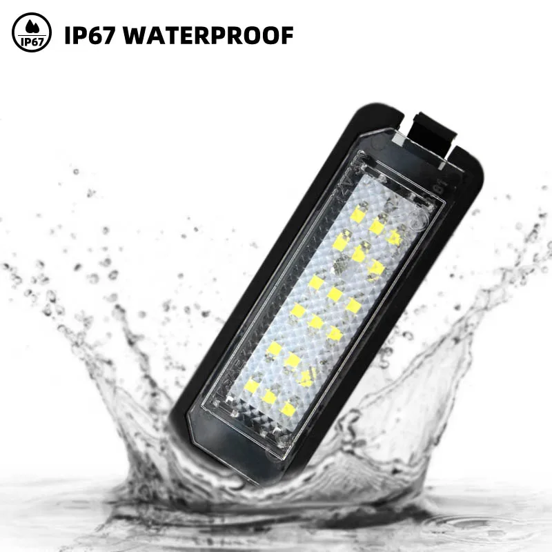 2pcs LED License Number Plate Light Lamp Car Lamp For VW Passat B6 CC Eos Golf 4 5 6 7 MK7 Polo Superb Seat Leon Altea - Image 4