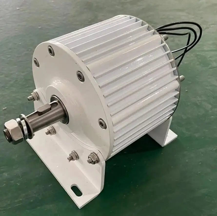 40KW 50KW 60KW منخفضة السرعة مولد المغناطيس الدائم 48 فولت-380 فولت منخفضة دورة في الدقيقة منخفضة الضوضاء PMG 3 المرحلة التيار المتناوب المولدات تستخدم لمحرك المحرك