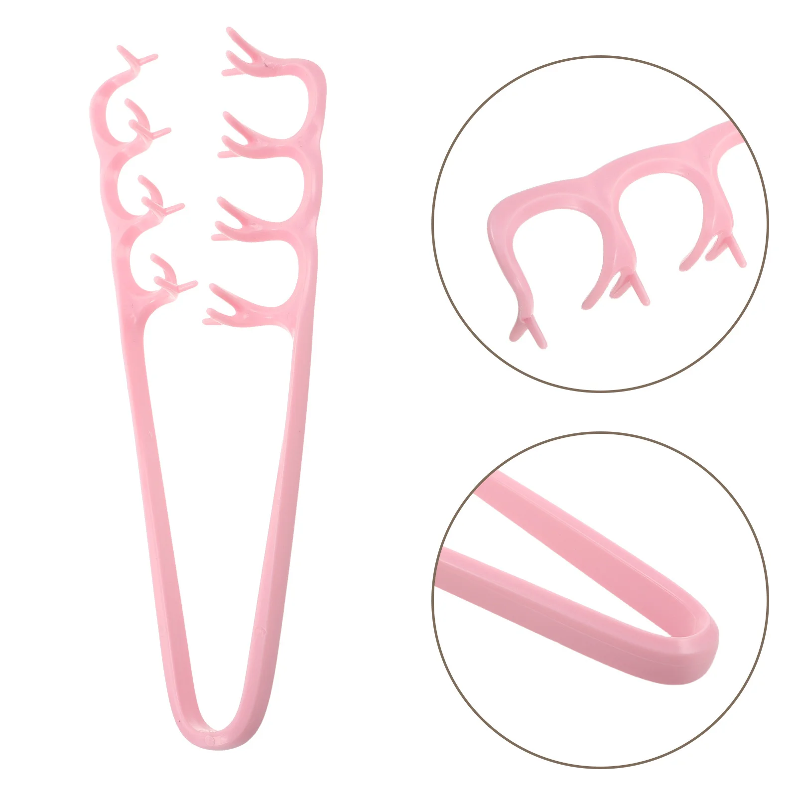 

6pcs Texture Comb Wide Tooth Styling Tool For Curly Hair Volumizing Hair Shaping Brush Portable Travel-Friendly Combs For Women