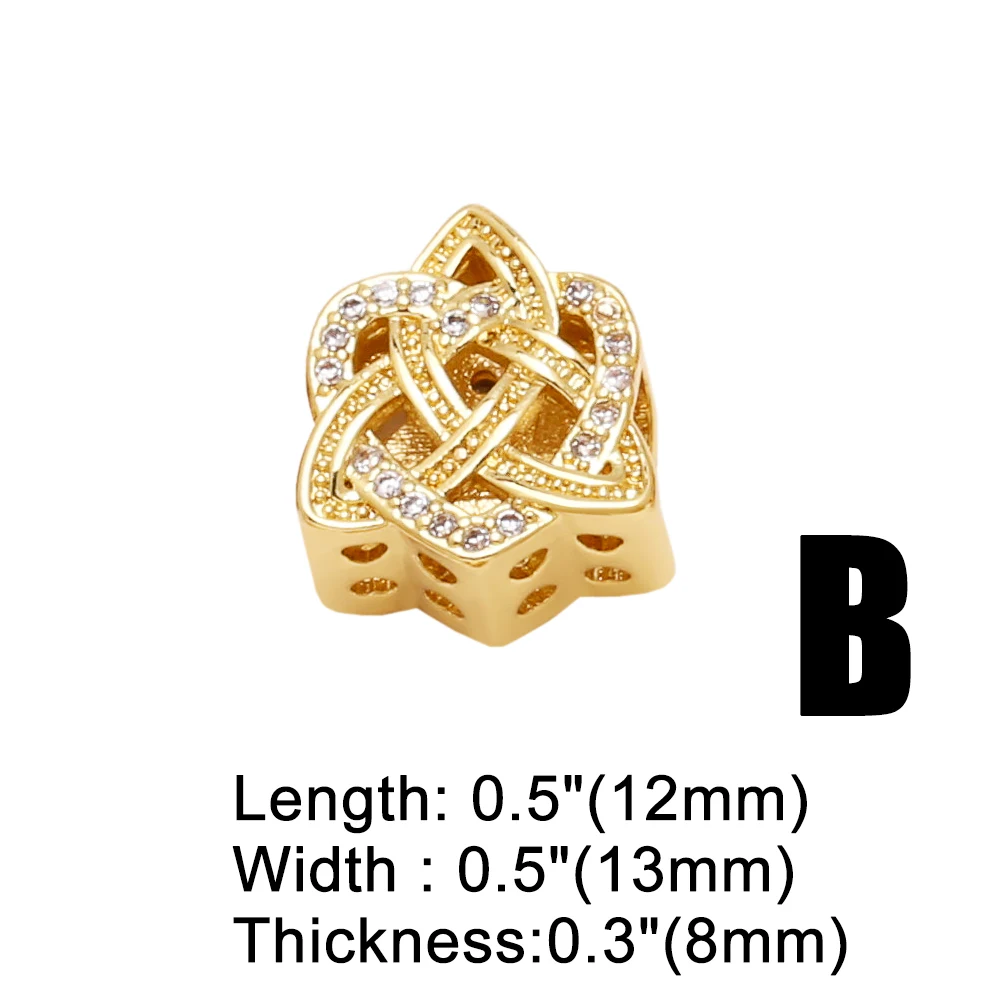 OCESRIO White Crystal Cute Cat Charms for Bracelet Copper Gold Plated Small Football Butterflies Jewelry Making Supplies chma299