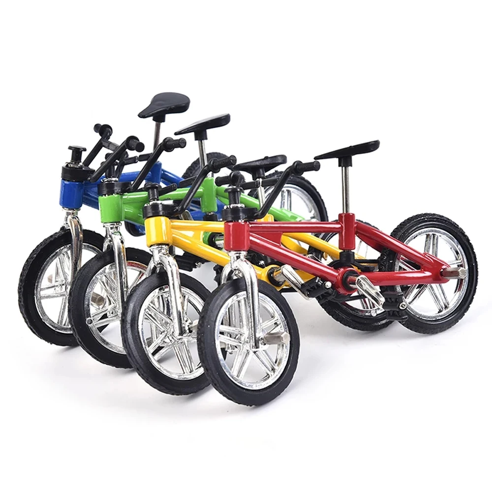 Modellino in Lega Creativo per Bambini, Bicicletta da Dito, Mini BMX, Mini Bici da Montagna
