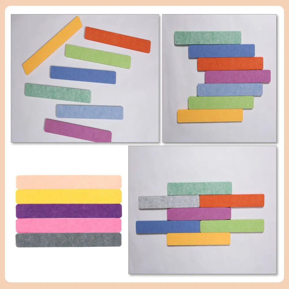 

5Pcs Felt Memo Notice Board Strip Pin Boards for Walls Long Service Life Simple Adhesive Pin Boards for Walls Pinboard