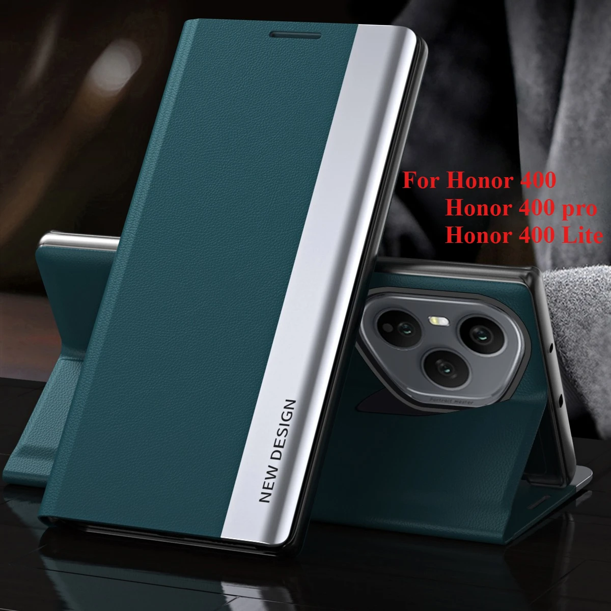 NONE Für Honor 400 pro Lite Fall Luxus All-inclusive Stand Leder Fall Business Stil Abdeckung Für Honor 400 pro 5G stoßfest Funda