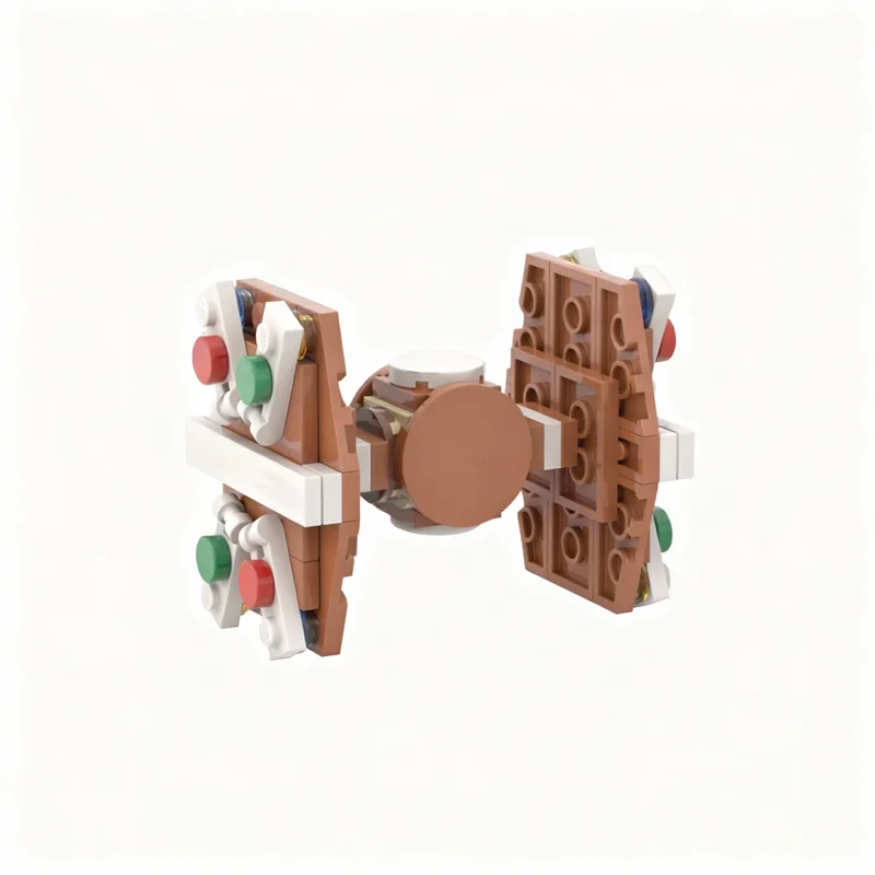 125pcs MOC Star Battle Gingerbread Tie X Wing Model Building Blocks Architecture Craft Brick Assemble 3D Idea Art DIY Creative