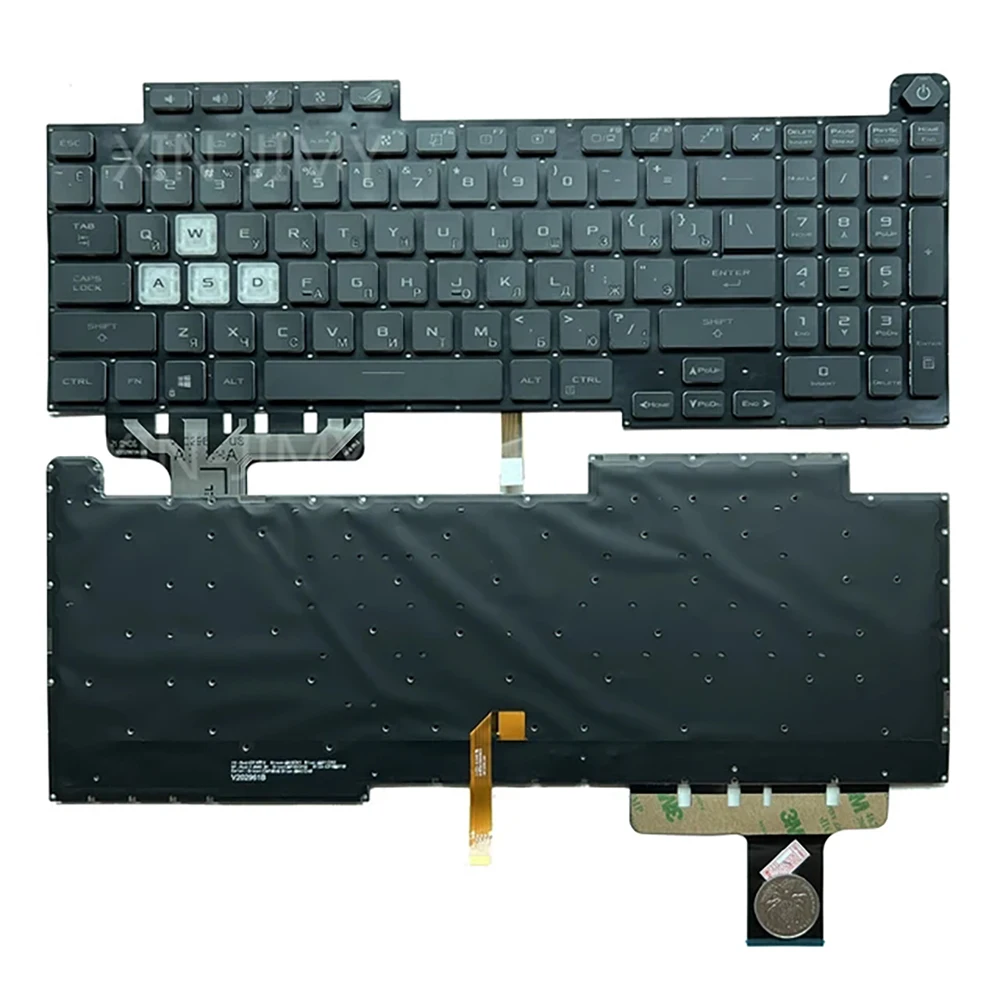 

New US Russian Keyboard For ASUS ROG Stirx G17 G713Q G713QE G713QR G733 RU With Backlit 0KNR0-681FUS00 V202926BS1