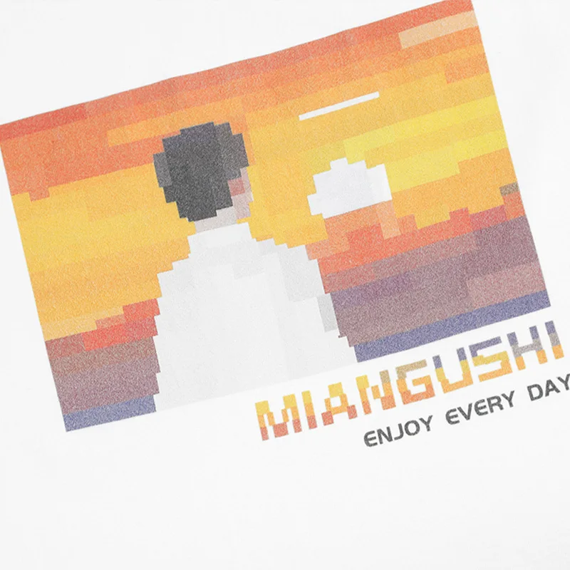 Y2k abbigliamento Tshirt Pixel Style Japanese Graphic Summer T-Shirt Cartoon Retro T Shirt uomo donna maniche corte top Harajuku Tees