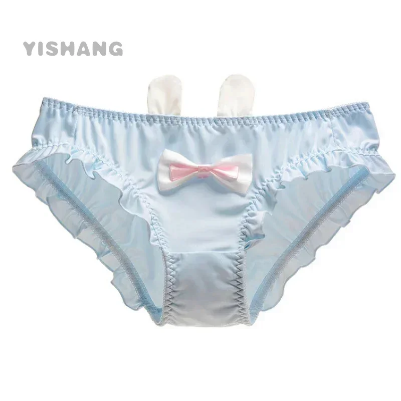 Japanese Lolita Princess Style Cute Lovely Sweety Bunny Ears Low Waist Women's Panties Elasticity Underwear Breifs