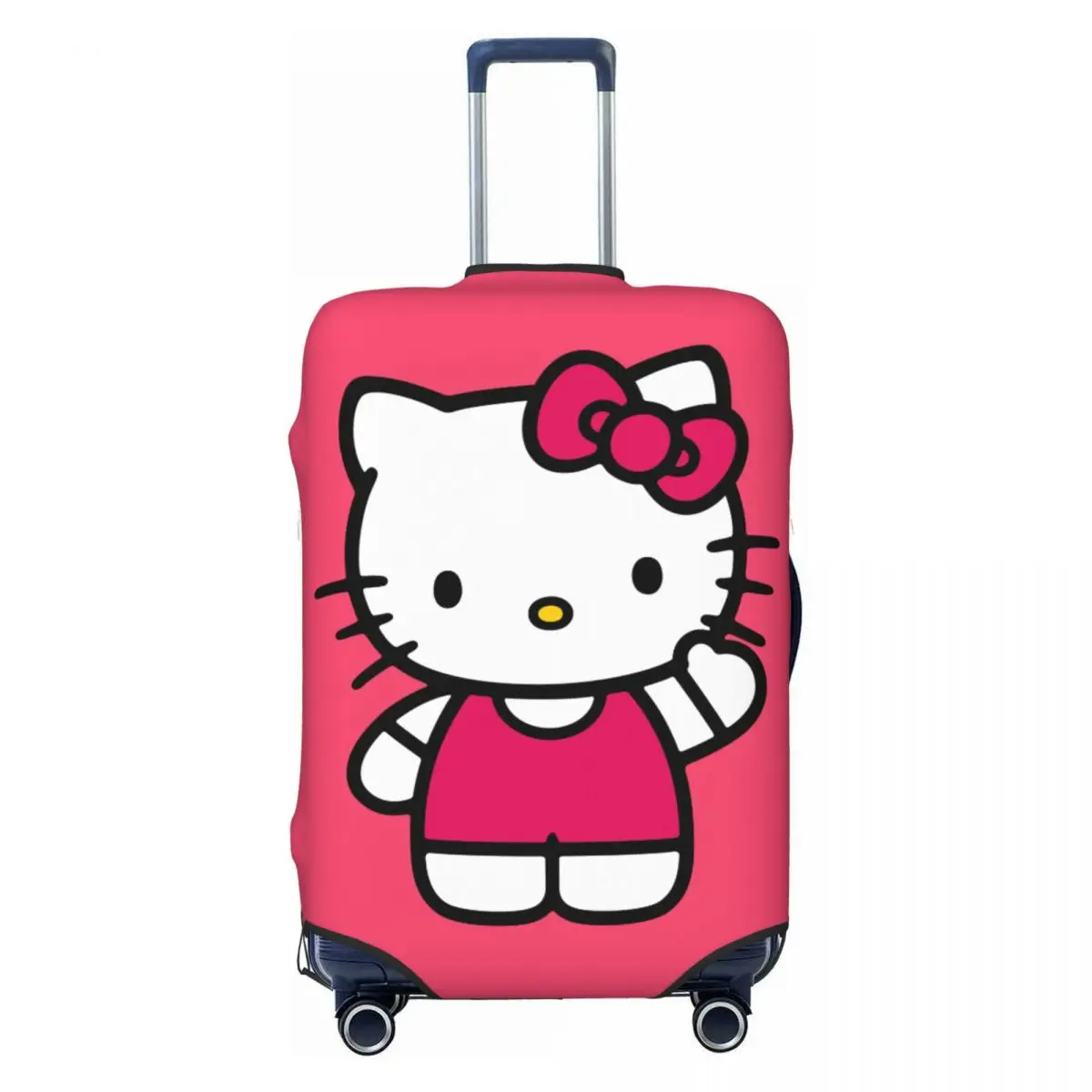

Custom Cute Hello Kitty Kitten Luggage Cover Protector Funny Anime Cat Travel Suitcase Covers for 18-32 Inch