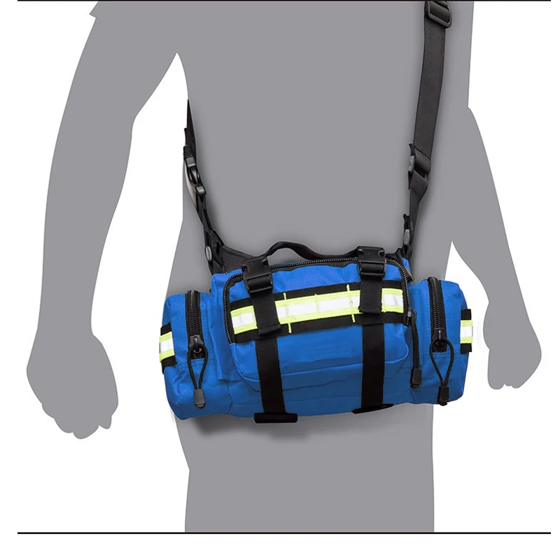 SAFETYMED First Responder Paramedic First Aid Fanny trauma Emergency Blue Bag