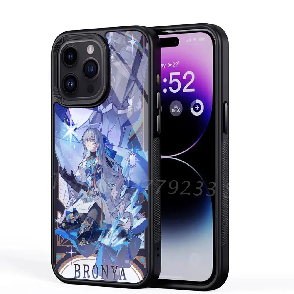 Bronya Honkai Star Rail Phone Case For IPhone 15 14 13 Pro Max 11 Mini Alex Mirror For Magsafe Wireless Charging Cover