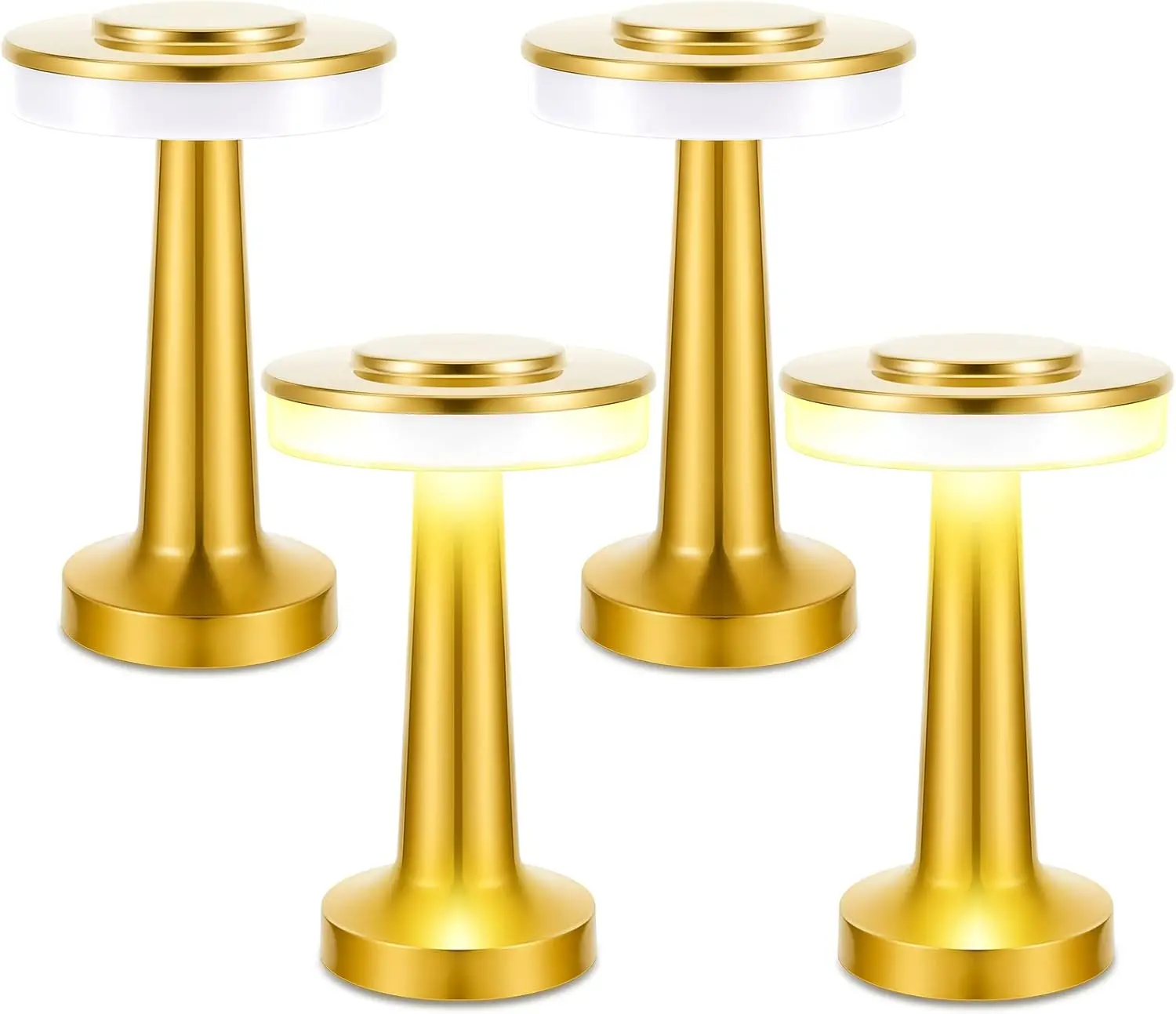 Bezprzewodowa lampa, lampa akumulatorowa, 3-kolorowa przenośna lampa LED z możliwością ściemniania, lampa akumulatorowa do użytku domowego, lampa zasilana bateryjnie do sypialni