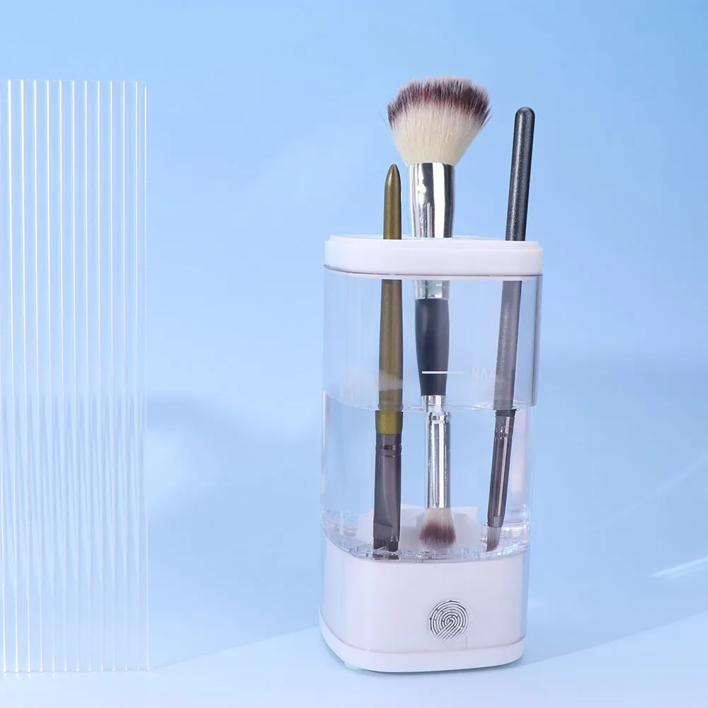 Transparent Makeup Brush Cleaning Machine Efficient Deep Clean Convenient Automatic Makeup Brush Cleaner Quick Drying